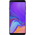 Samsung Galaxy A9 (2018) Smartphone 16cm (6,3 Zoll) AMOLED-Display, 128GB interner Speicher, 6GB RAM, Dual-SIM, Android 8.0, Caviar Black