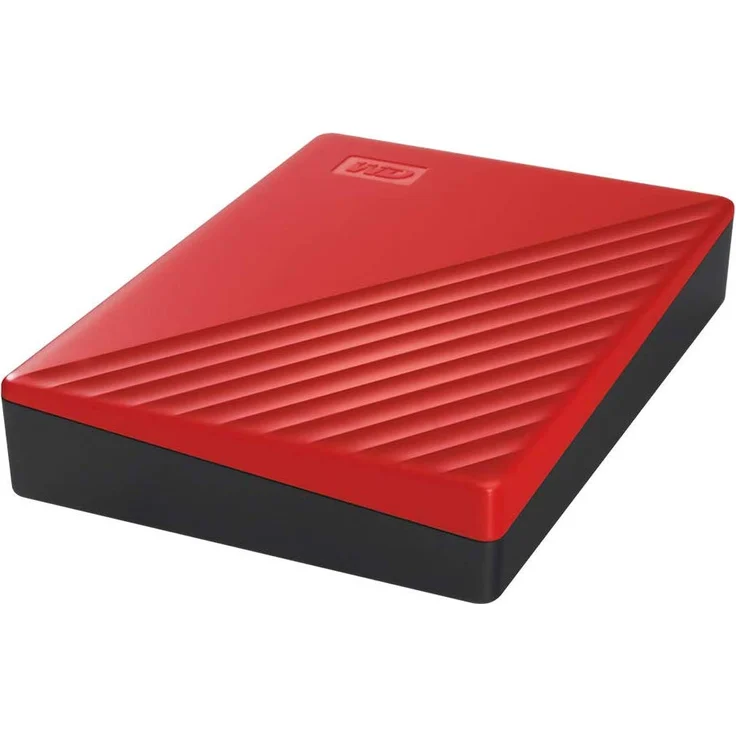 WD My Passport WDBPKJ0040BRD - Festplatte - verschlüsselt - 4 TB - extern (tragbar) - USB 3.2 Gen 1 - 256-Bit-AES - Rot (WDBPKJ0040BRD-WESN) – Bild 4