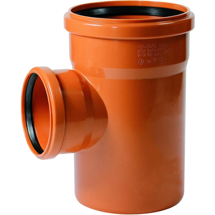 KG Einfachabzweig 200 / 200 mm 87 Grad (90 Grad)