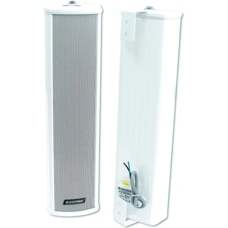 Omnitronic PCW-20 Tonsäule IP44 Wandlautsprecher - 30 Watt - weiß