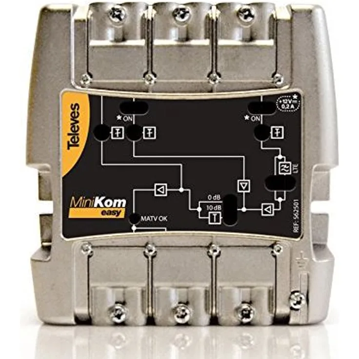 Preisner mvnf344lte-Verstärker Signal TV – Verstärker Signal TV (schwarz, Metallic)