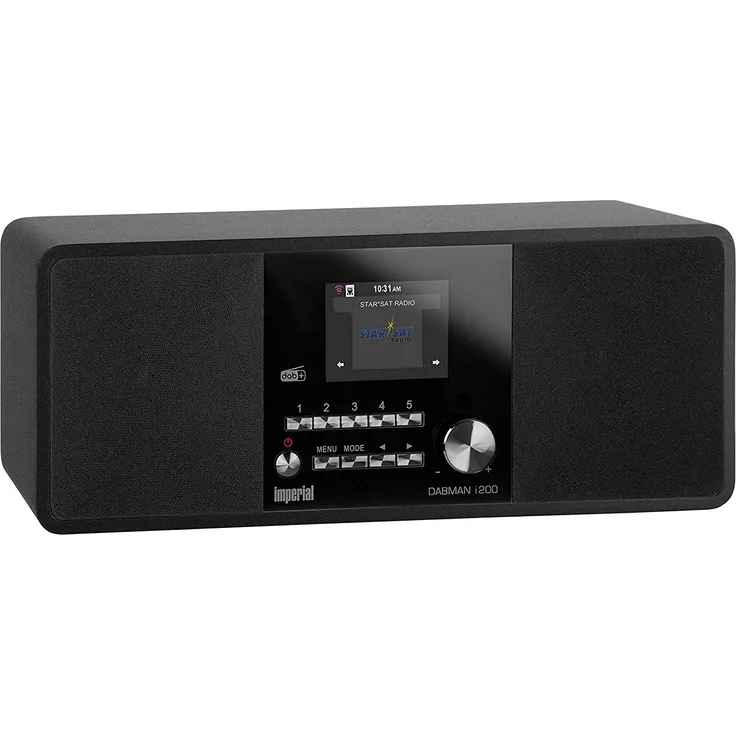 Imperial Dabman i200 22-231-00 Tischradio DAB+/UKW/Internetradio mit WLAN, Spotify-Connect, TFT-Display, schwarz