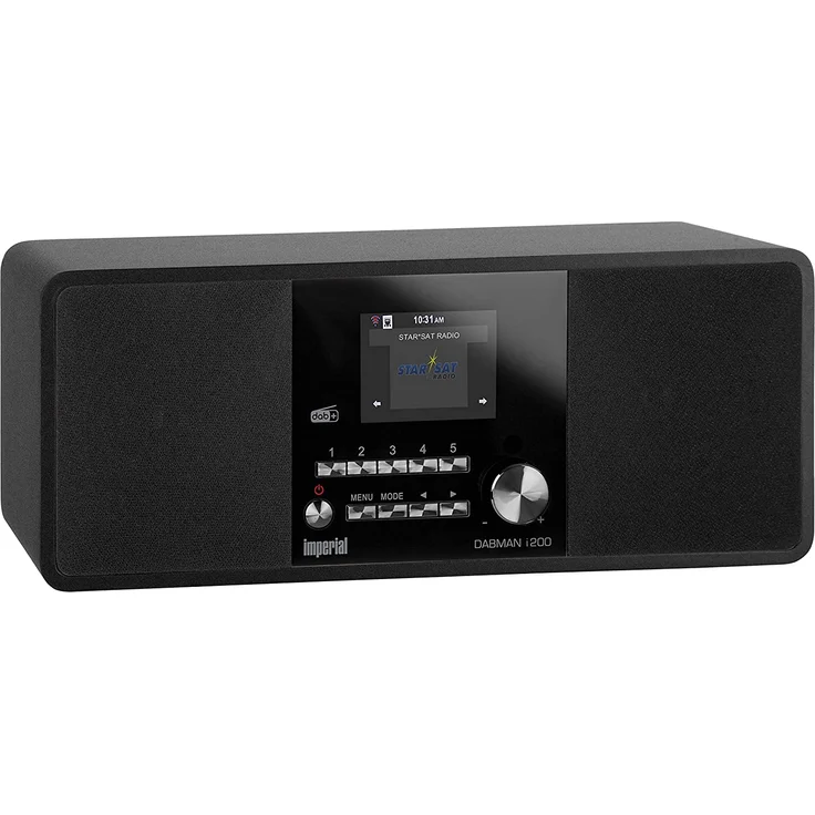Imperial Dabman i200 22-231-00 Tischradio DAB+/UKW/Internetradio mit WLAN, Spotify-Connect, TFT-Display, schwarz – Bild 1