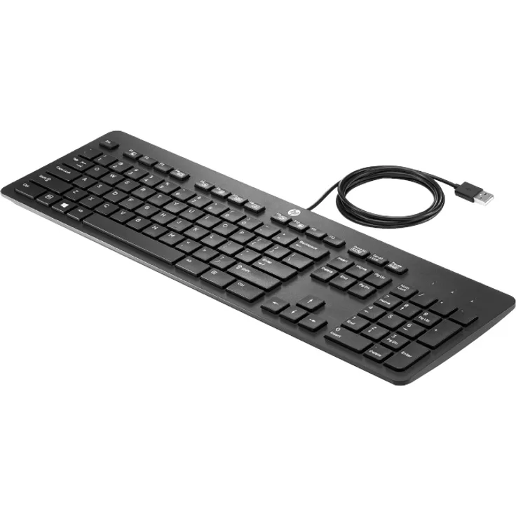 HP Business Slim - Tastatur - USB - Deutsch QWERTZ - für HP 285 G6, 295 G6, t540, Desktop Pro 300 G6, Elite Slice G2, Engage One Pro, ZCentral 4R (N3R87AA#ABD)