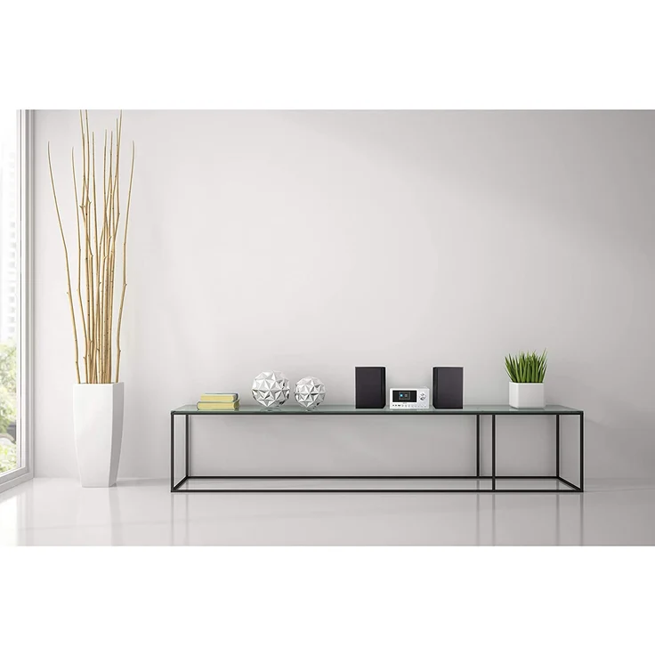 MEDION LIFE P85003 Micro Audio System DAB+ UKW Radio bluetooth cd usb schwarz, silber – Bild 3