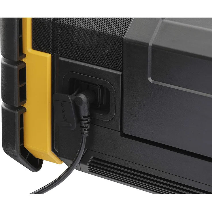 DeWalt DWST1-81078-QW TSTAK Baustellenradio mit Bluetooth, LCD-Display, spritzwassergeschützt, schwarz – Bild 6