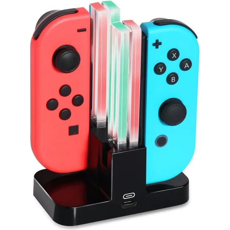 INF Nintendo Switch Joy-Con Ladestation für 4 Gamecontroller