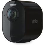 Arlo Ultra 2 Spotlight VMC5040B WLAN Überwachungskamera, Kabellos, Aussen, 4K Video & HDR, Nachtsicht in Farbe, Bewegungsmelder, 2-Wege-Audio, 180°-Blickwinkel, SmartHub benötigt, Schwarz