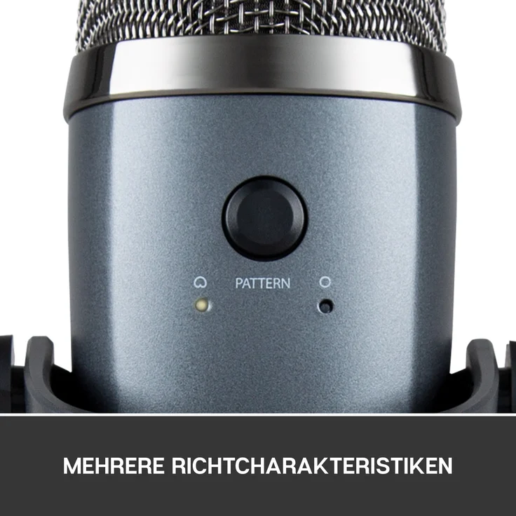 Blue Microphones Yeti Nano USB Mic, Nano Grey, Mikrofon, grau – Bild 6