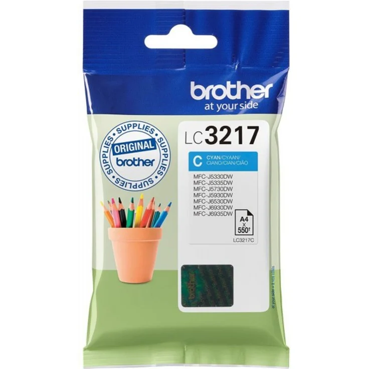 Brother LC-3217C 550Seiten Cyan Tintenpatrone – Bild 1