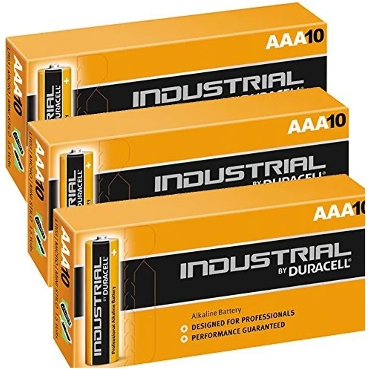 Duracell Industrial-AAA Micro 24er AAA LR-03 Pack in ACRYL-BOX Batterie 1.500 mAh 1,5 V Alkalimangan (8503-24)