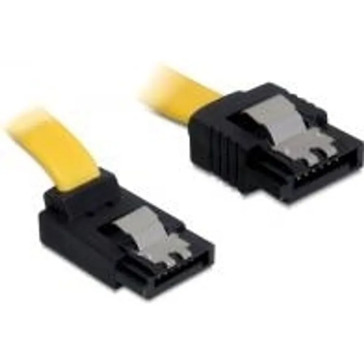 DeLOCK Cable SATA - SATA-Kabel - Serial ATA 150/300/600 - 7-poliges SATA - 7-poliges SATA - 70cm - 90-Grad-Anschluss, verriegelt (82812)
