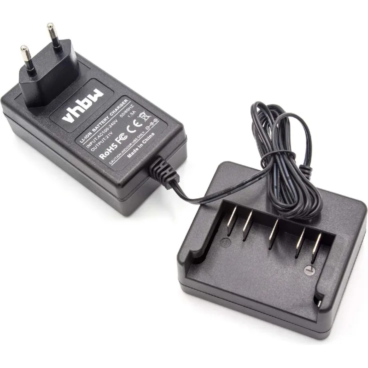 vhbw 220V Ladegerät Ladekabel passend für Werkzeug Akku Bosch 2 607 336 091, 2 607 336 092, 2 607 336 169, 2 607 336 170, 2 607 336 235, 2 607 336 236