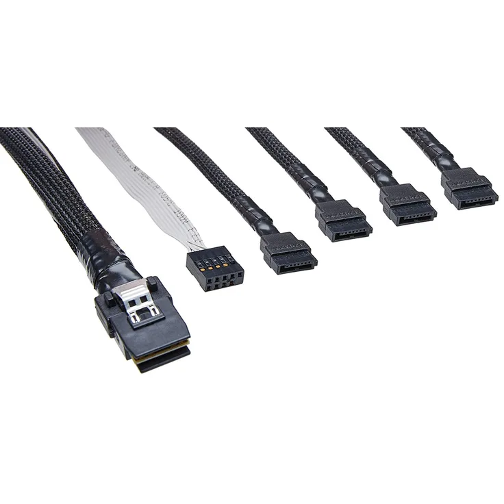 Adaptec ACK-I-mSASx4-4SATAx1-SB-1m R 1m Schwarz SCSI-Kabel (2247100-R)