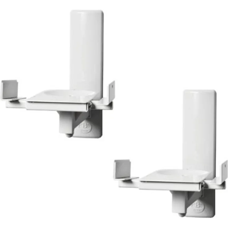 B-Tech - BT77 - Ultragrip ProTM Wandhalterung für Lautsprecher, neig- und schwenkbar, Weiß (Paar)