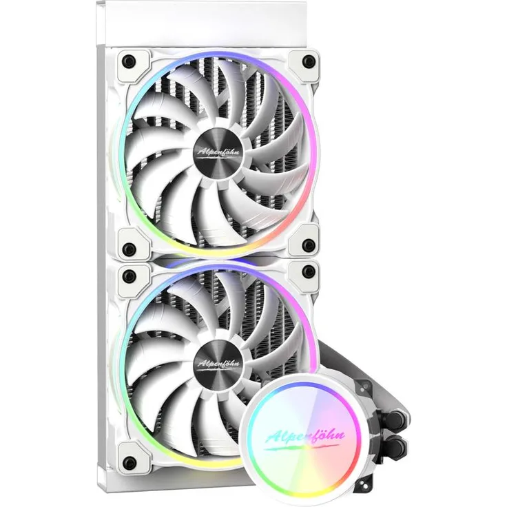 Alpenföhn Gletscherwasser 240 AiO-Wasserkühlung RGB, weiß