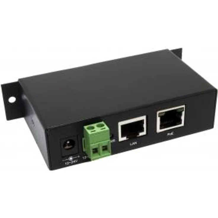 EXSYS EX-6007POE - Gigabit Ethernet - 10,100,1000 Mbit/s - Schwarz - IEEE 802.3af - 48 V - 114 x 57 x 26 mm (EX-6007POE)