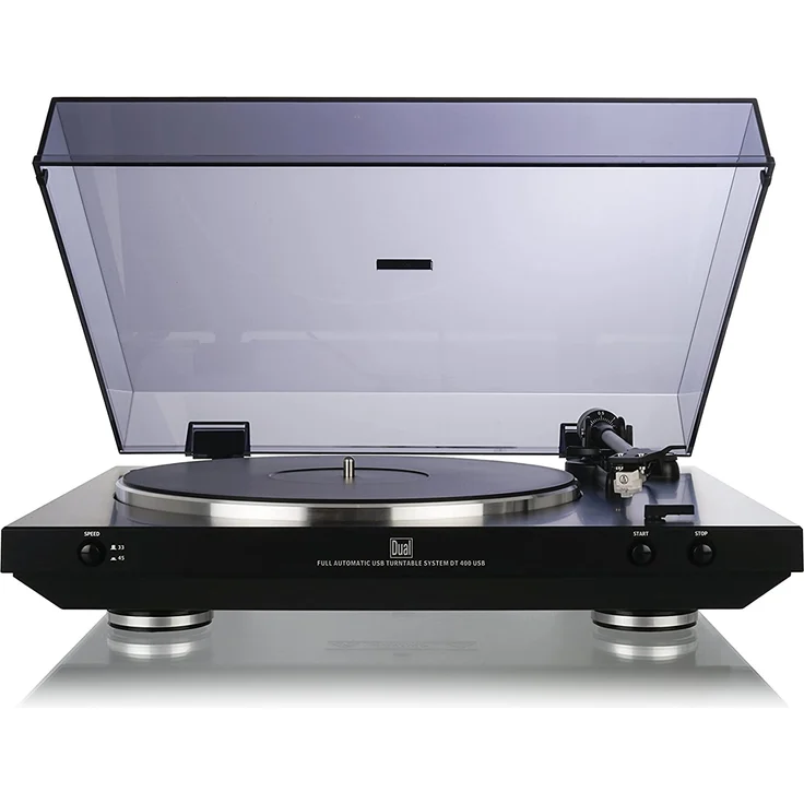 Dual DT 400 USB-Plattenspieler schwarz Vollautomatik mit Entzerrer-Vorverstärker – Bild 3