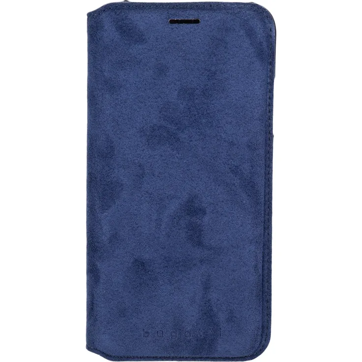 Bugatti Leder Flipcase für iPhone X in blau