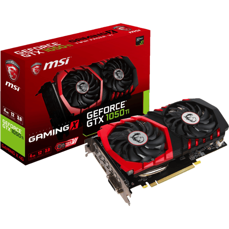 MSI NVIDIA GeForce GTX 1050 Ti Gaming X 4G Grafikkarte (GDDR5, HDMI, DP, DL-DVI-D, Afterburner OC, VR-Ready) schwarz – Bild 3