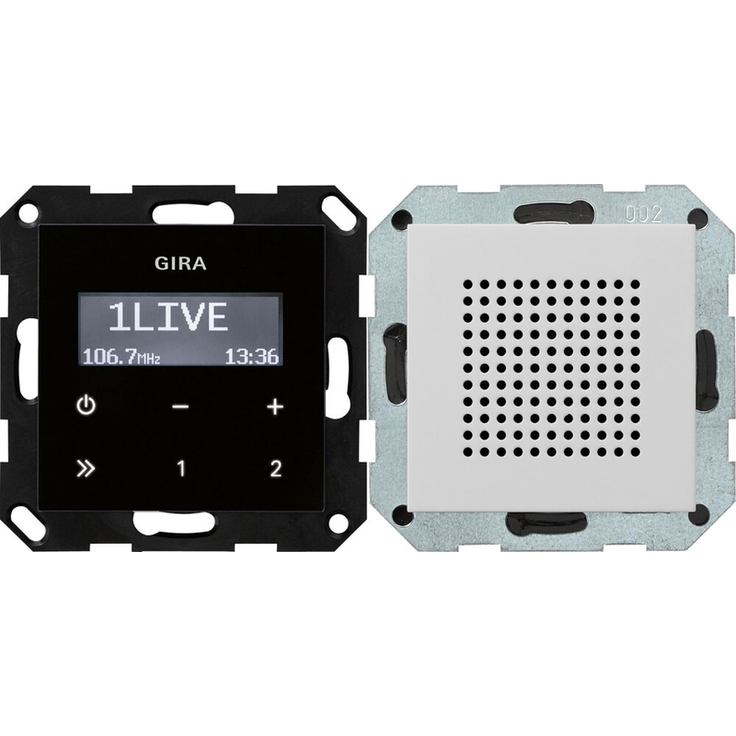 GIRA UP-Radio 2280015 Einbauradio, grau
