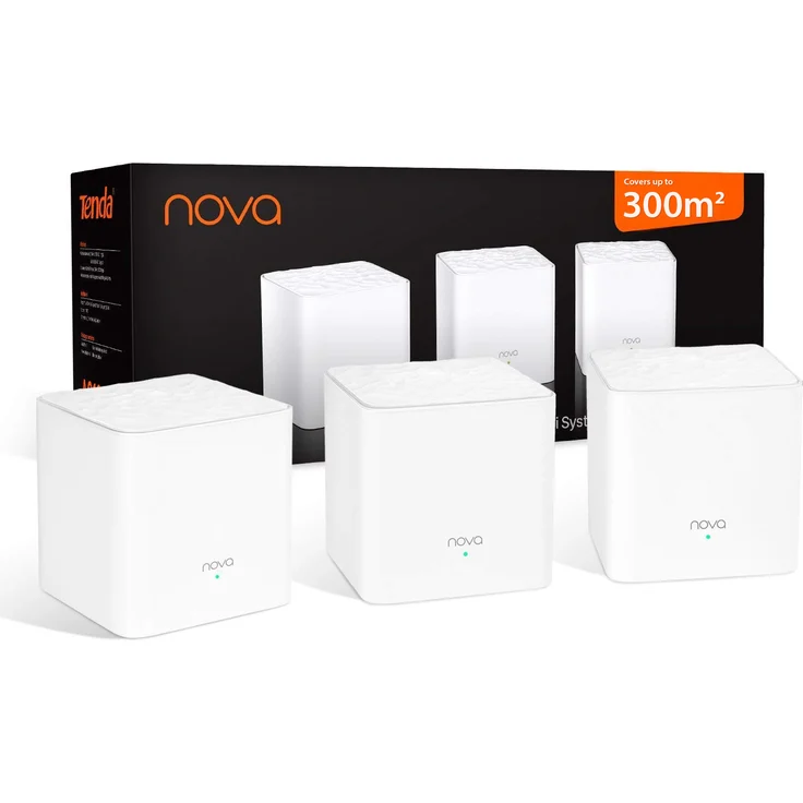 Tenda Nova MW3 (3er-Pack) echtes Dual-Band Mesh WLAN (Bis zu 300m² WLAN, AC1200, Alexa, 6x LAN Port, Ethernet-Backhaul, QoS, für Häuser, Büros, Wohnungen) Ersetzt Router, Powerline & Repeater – Bild 5