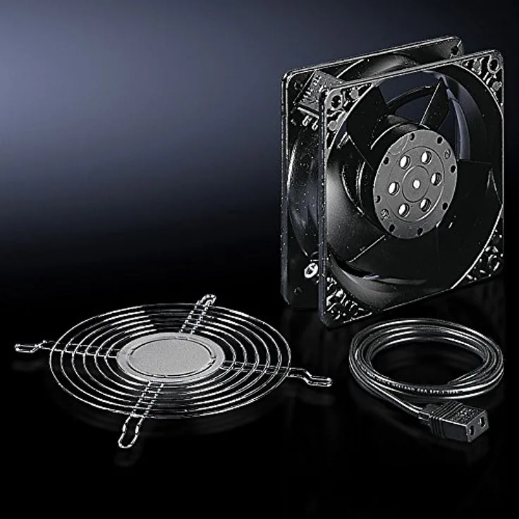 Rittal DK 7980.100 Computergehäuse Ventilator - Computer Kühlkomponenten (Computergehäuse, Ventilator, 34 dB, 120 m³-h, Schwarz, -20-70 °C)