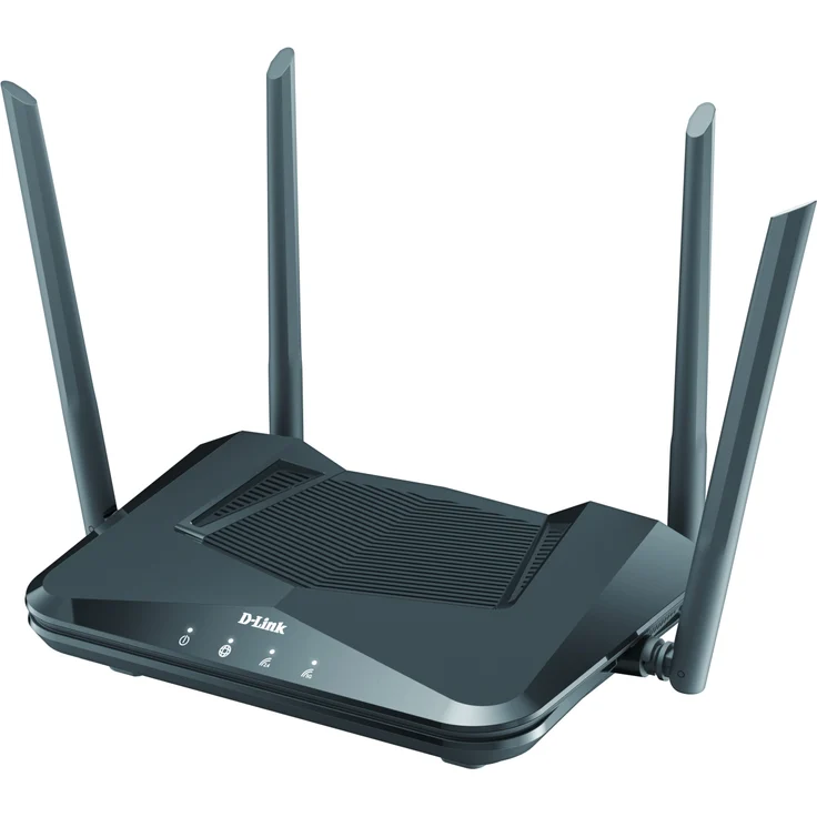 D-Link DIR-X1560 AX1500 EXO WI-Fi 6 Router (2,4 & 5 GHz, 1.500 Mbit-s, 802.11a-b-g-n-ac-ax, OFDMA, MU-MIMO, WPA3, 4 x 10-100-1000 LAN-Anschluss, Tischgerät), schwarz – Bild 3