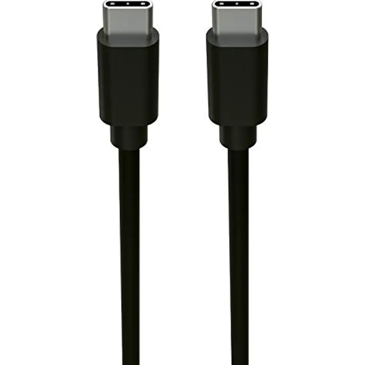ANSMANN USB C auf USB C Kabel 2m - schnellladefähig (Power Delivery bis 60W-3A), synchronisieren mit 5GBit-s - Aluminium Köpfe mit Zugentlastung