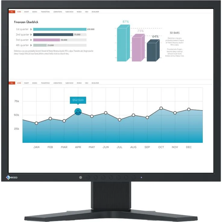 Eizo FlexScan S1934H (S1934H-BK) - 19 Zoll, SXGA (1280 x 1024), IPS-Panel, 60Hz, 14ms, 250cd/m²