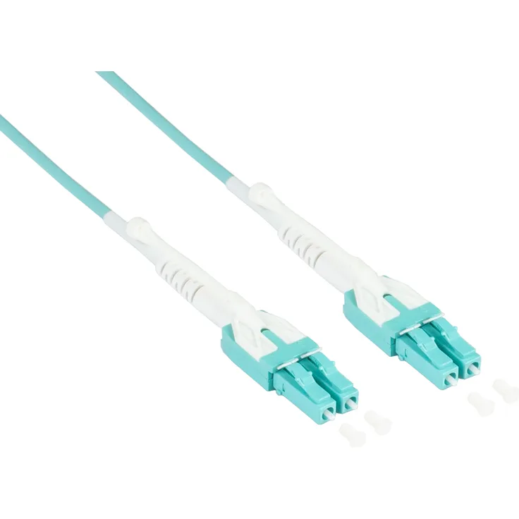 Good Connections OM3 LWL Kabel - Duplex - Stecker LC an LC - UNIBOOT - Multimode 50-125-1-10-40-100-Gigabit Ethernet - Lichtwellen-Leiter, Glasfaser-Kabel, Patchkabel - 20 m