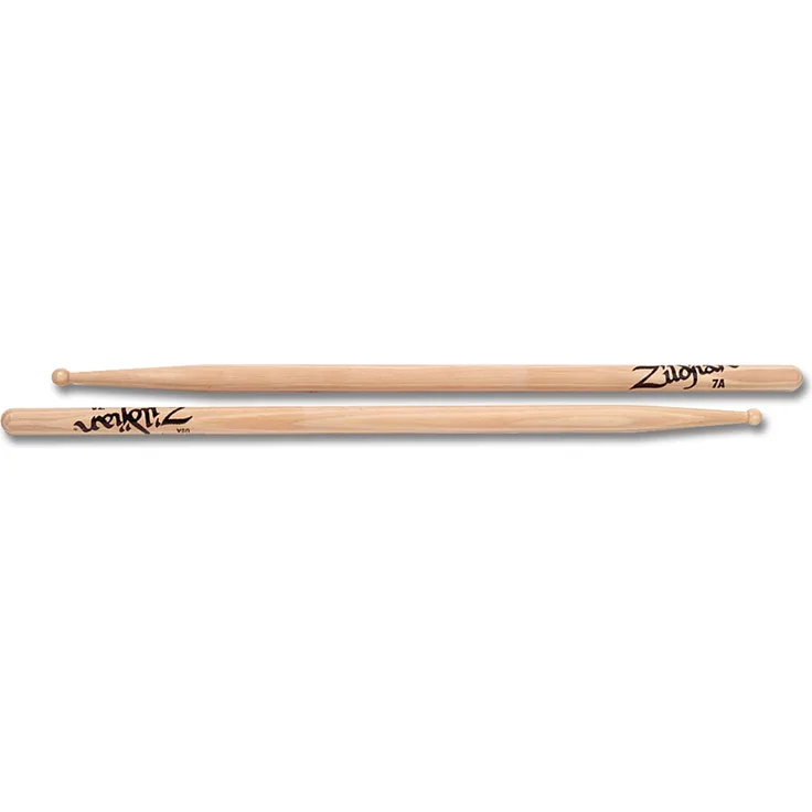 Zildjian Drumsticks 7A Hickory Wood Tip Serie, natur