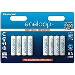 Panasonic eneloop, Ready-to-Use Ni-MH Akku, AA Mignon, 8er Pack, min. 1900 mAh, 2100 Ladezyklen, starke Leistung und geringe Selbstentladung, wiederaufladbare Akku Batterie