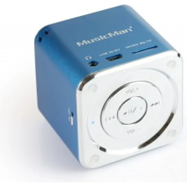 Technaxx MusicMan Mini Soundstation blau Außenlautsprecher