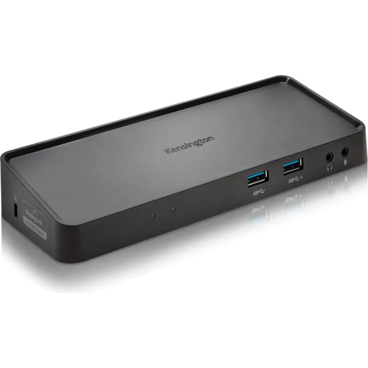 Kensington (SD3650) USB 3.0 Universal Dockingstation, Mit DisplayPort++ & HDMI Anschluss, 6 USB-Anschlüsse (2 USB 2.0 & 4 USB 3.0), Kompatibel mit Windows & macOS, K33997WW, Schwarz