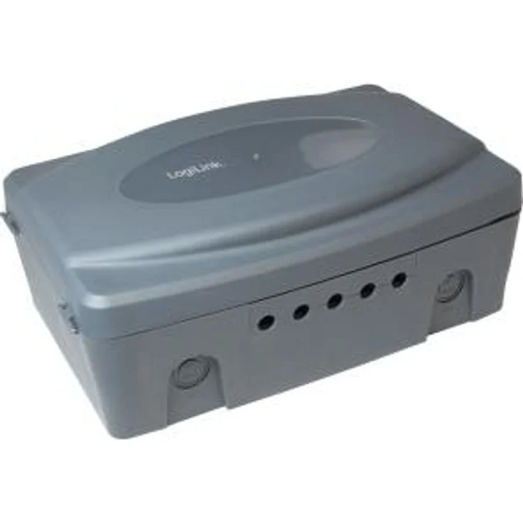 LogiLink LPS223 - wetterfeste Elektronik Box für den Aussenbereich (Outdoor) in grau mit Staub und Spritzwasserschutz (IP54), 32x21x11.5cm – Bild 1
