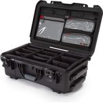 Nanuk 935 Hartschalenkoffer mit Rädern, wasserdicht, Gepolsterte Trennwand mit Deckel, schwarz, 935
