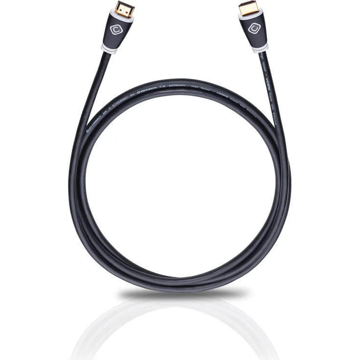 Oehlbach Easy Connect | High Speed Ethernet HDMI Kabel | 4k Ultra HD 60Hz, 2160p | 21:9 Cinema, 3D, HDR, 18Gbit/s | OFC - 1.50m – Bild 1