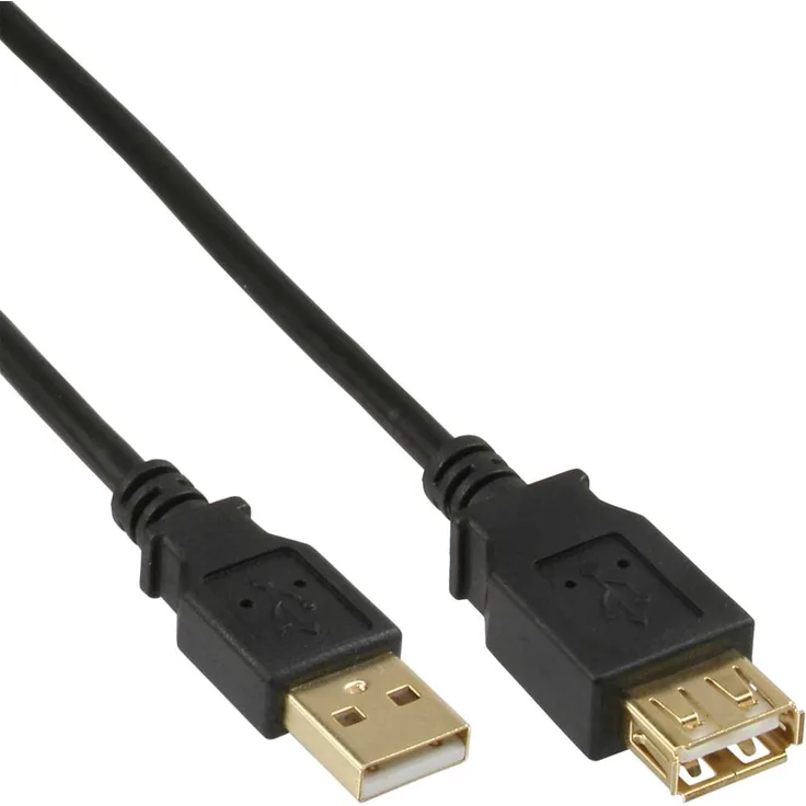 InLine USB 2.0 Verlängerung, vergoldete Kontakte - 5m (34605S)