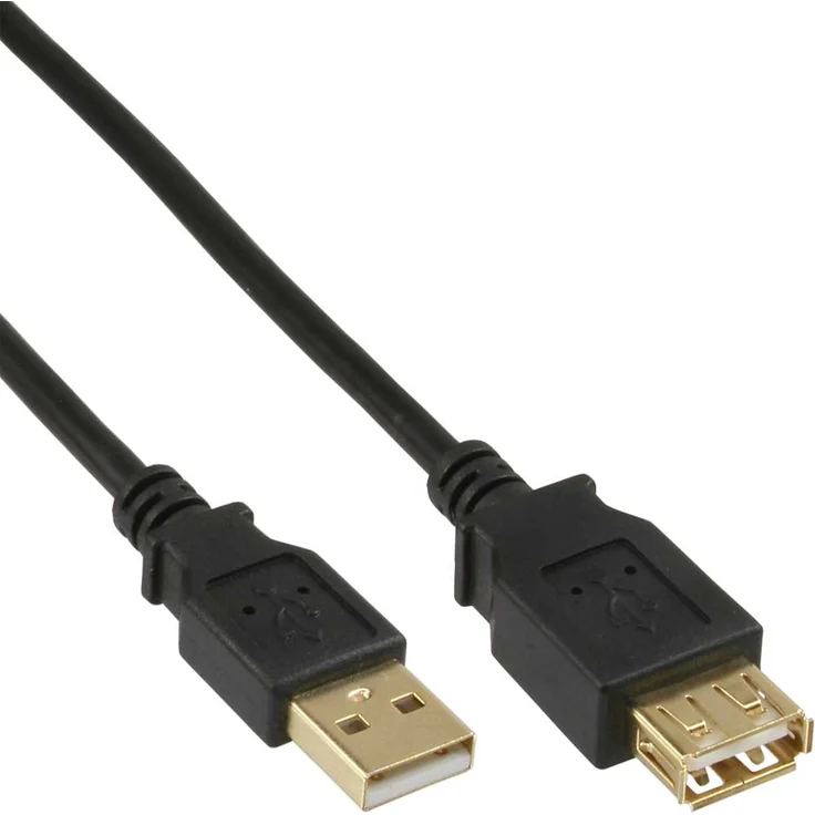 InLine USB 2.0 Verlängerung, vergoldete Kontakte - 5m (34605S)