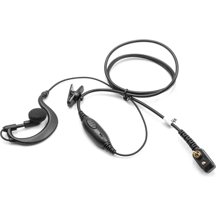 VHBW Headset passend für Motorola P400, MTH600, MTH650, MTH800, MTH850, MTP850, Tetra Funkgerät, Walkie Talkie