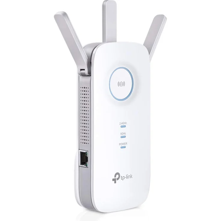 TP-Link WLAN-Repeater, Dual Band AC1750, WiFi Extender und Access Point, kompatibel mit Modem Faser und ADSL, 1 Gigabit-Port (RE455) – Bild 1