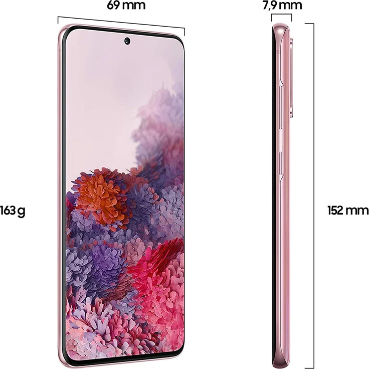 Samsung Galaxy S20 Smartphone 15,75cm (6,2 Zoll) AMOLED-Display, 128GB interner Speicher, 8GB RAM, Dual-SIM, Android, Cloud Pink – Bild 5