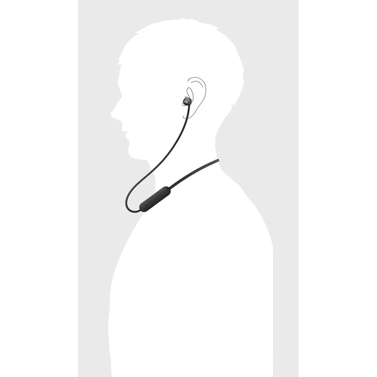 Sony WI-C310 In-Ear Kopfhörer, mit Bluetooth, Mikrofon, schwarz – Bild 7