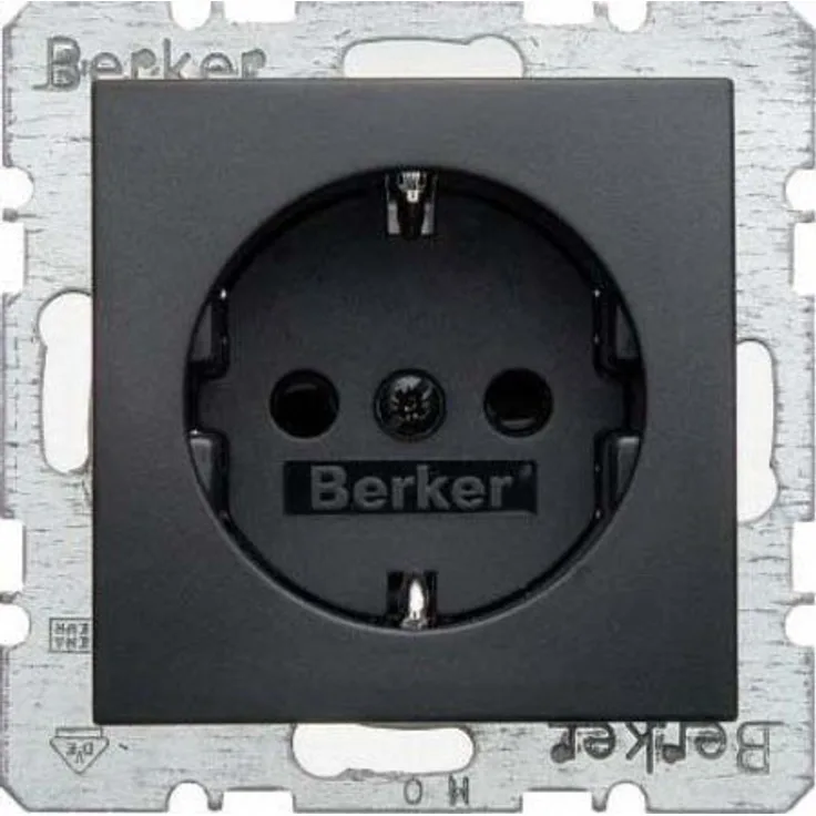 Berker GmbH & Co. KG Steckdose Schuko 47231606 anthrazit matt (47231606)