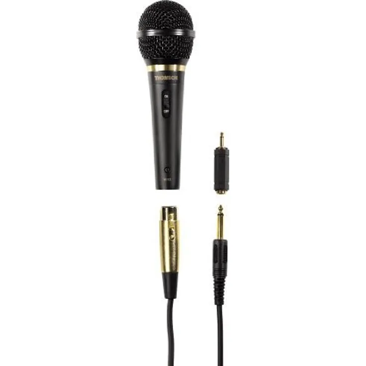 Thomson M152 Dynamisches Mikrofon (XLR-Stecker, Stoßdämpfung, Metall)