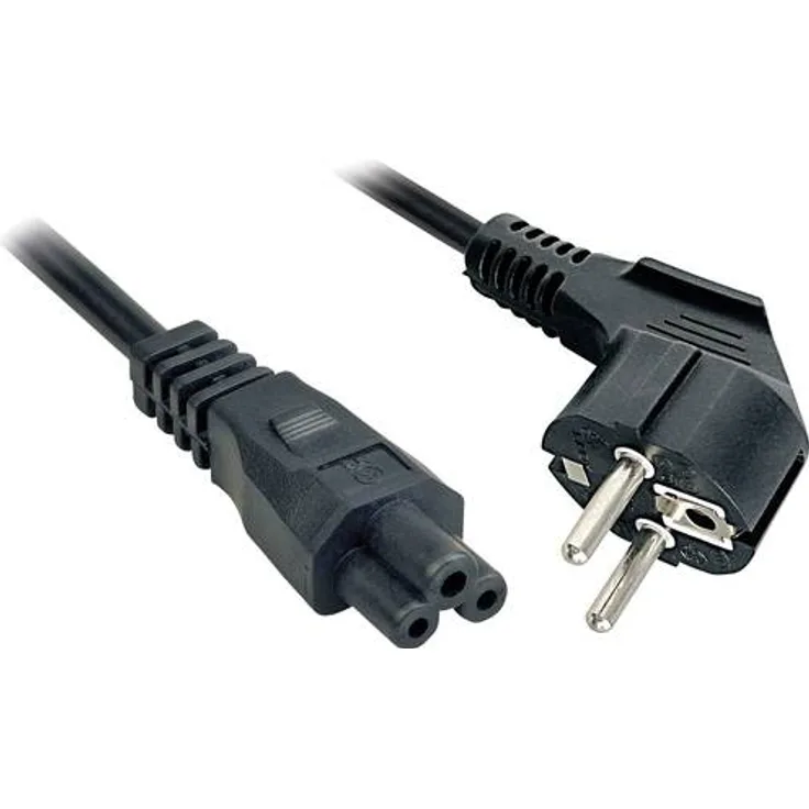 LINDY 30405 - Netzkabel für Notebooks mit Schukostecker und C5 Kupplung, 2m