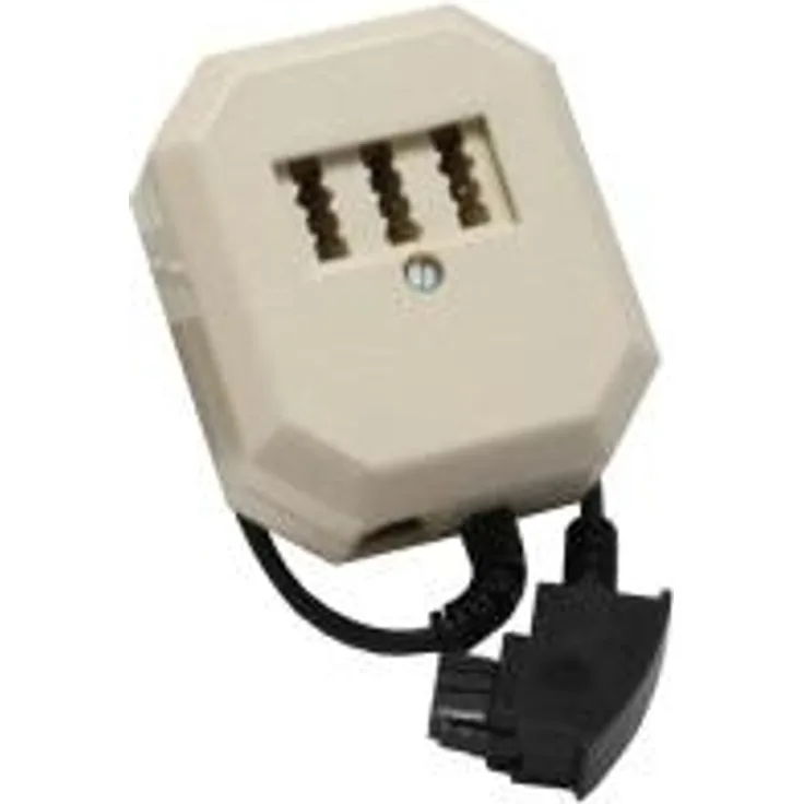 InLine - Telefonadapter - TAE-F (M) - RJ-11, TAE-N, TAE-F (W) - 20cm - weiß (69901)