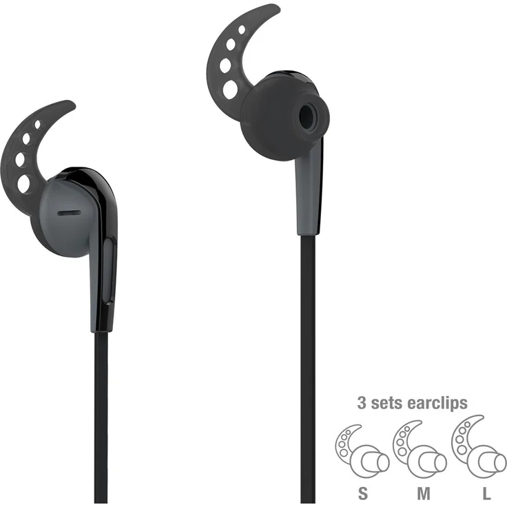 Vivanco SPORT AIR 4 B Ohrhörer (Bluetooth, 3-er Set Komfort-Ohrpass-Stücke, leicht) schwarz – Bild 2