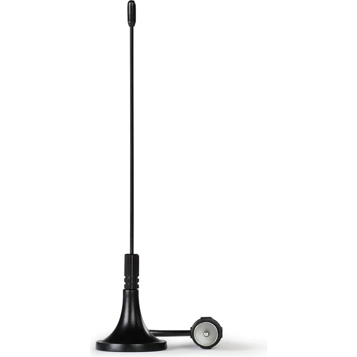 Hama Mini DVB-T-DVB-T2 Stabantenne (Passive Antenne für digitalen DVB-T-T2 und DAB-DAB+ Empfang, 14cm Höhe, Magnetfuß, Performance 15)